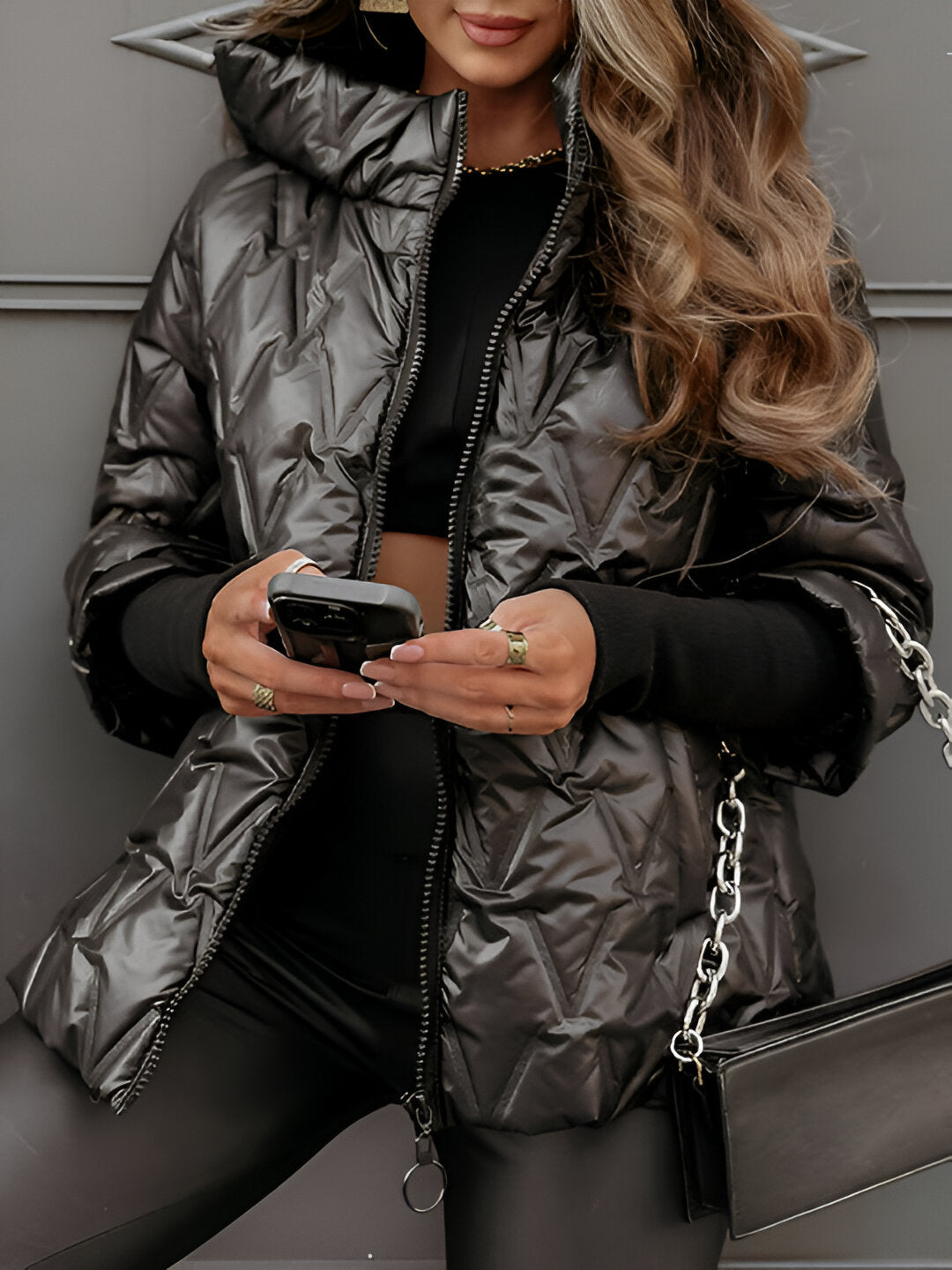 Hanna™ - Stilvolle warme Baumwolljacke mit Kapuze