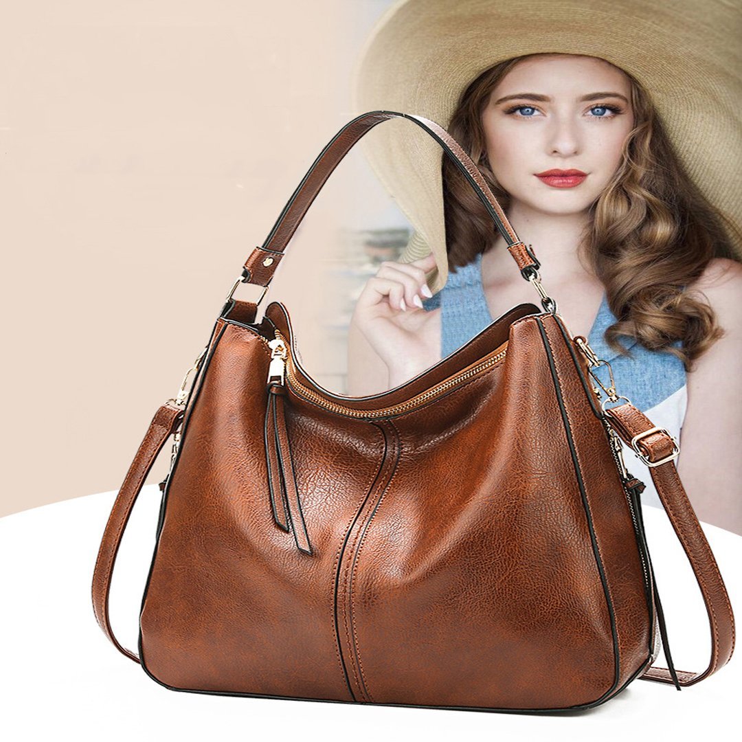 Lottie™ - Elegante Einkaufstasche aus Leder mit großem Fassungsvermögen