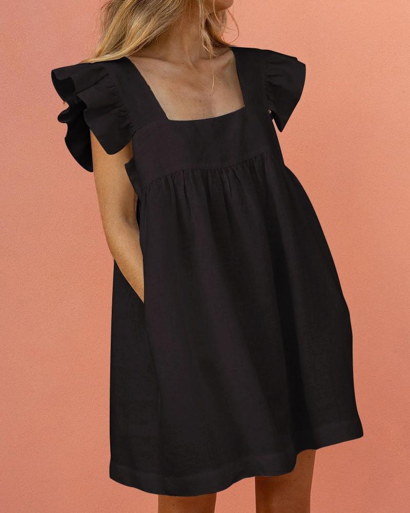 Klara™ – Müheloses Kleid mit Flatterärmeln