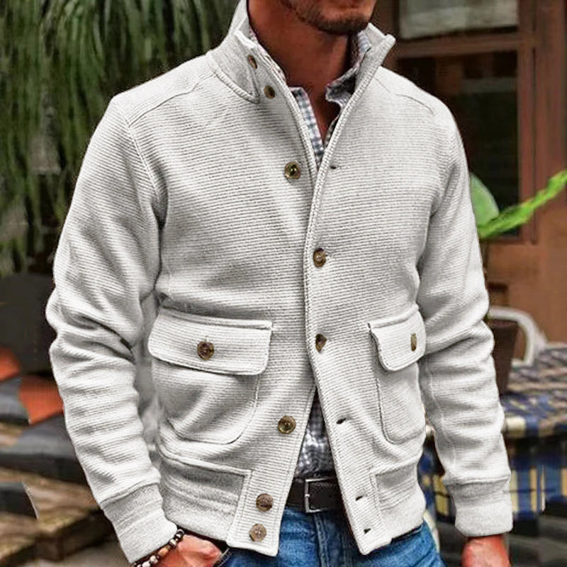 James™ – Vintage Weste mit hohem Kragen