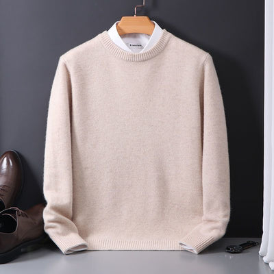 Lukas™ – Stylischer, weicher, einfarbiger, bequemer Pullover