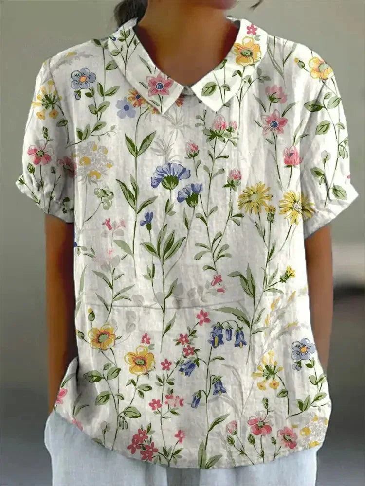 Greta™ - Elegante Bluse mit Blumenmuster