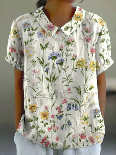 Greta™ - Elegante Bluse mit Blumenmuster