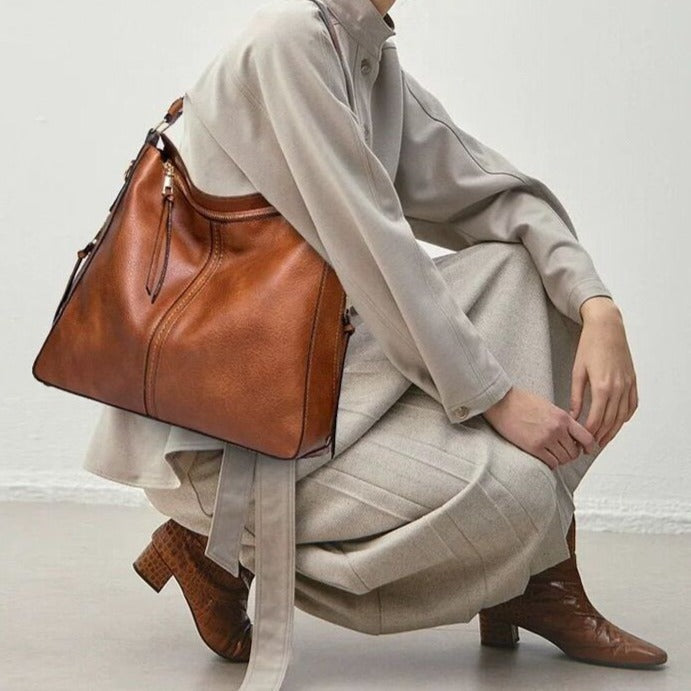 Lottie™ - Elegante Einkaufstasche aus Leder mit großem Fassungsvermögen