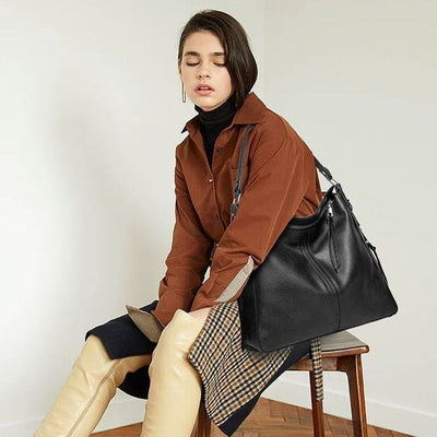 Lottie™ - Elegante Einkaufstasche aus Leder mit großem Fassungsvermögen