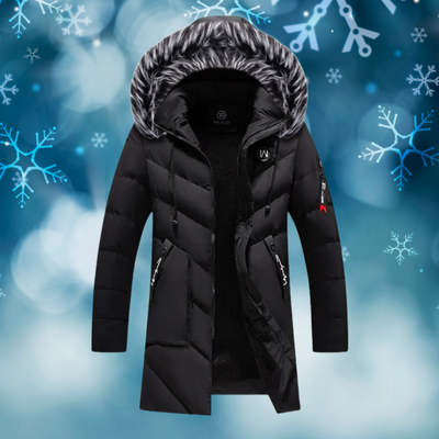 Lukas™ - Superwarme stylische Winterjacke mit Pelzkapuze
