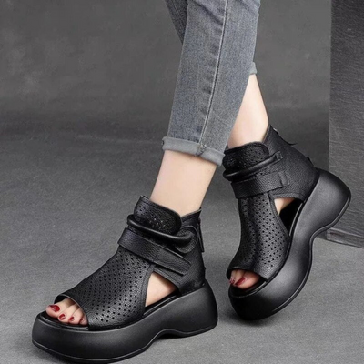 Marlene™ - Zeitlose Orthopädische Sandalen Aus Leder