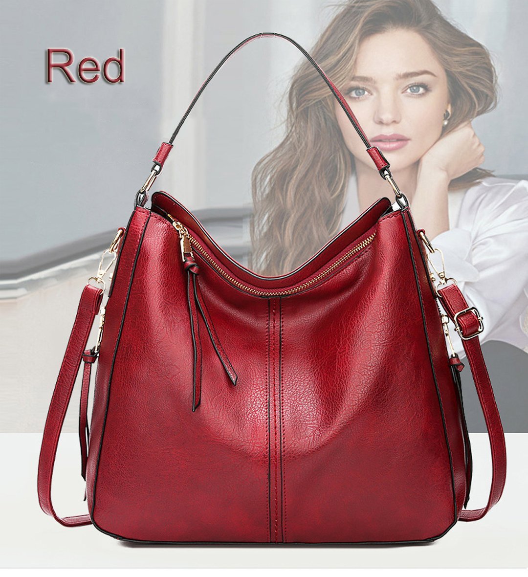 Lottie™ - Elegante Einkaufstasche aus Leder mit großem Fassungsvermögen