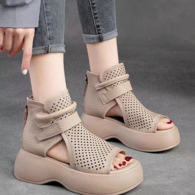 Marlene™ - Zeitlose Orthopädische Sandalen Aus Leder