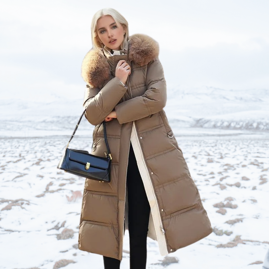 Lena™ - Luxuriöser Winterparka mit Fellkapuze
