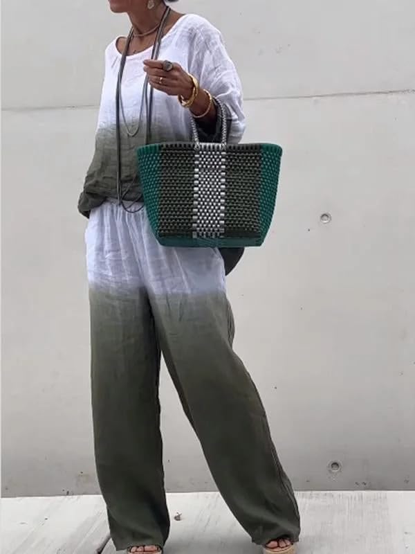 Luisa™ - Super bequemes, lässiges, lockeres Hemd-Hosen-Set