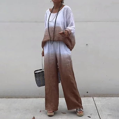 Luisa™ - Super bequemes, lässiges, lockeres Hemd-Hosen-Set