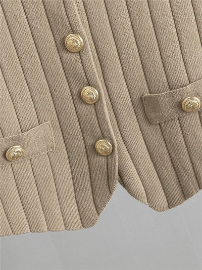 Erika™ - Elegantes Strickweste- mit Cardigan- und Hosen-Set