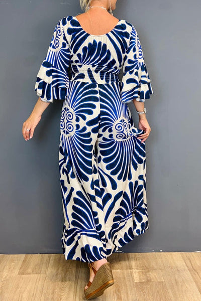 Greta™ - Edler bedruckter Jumpsuit