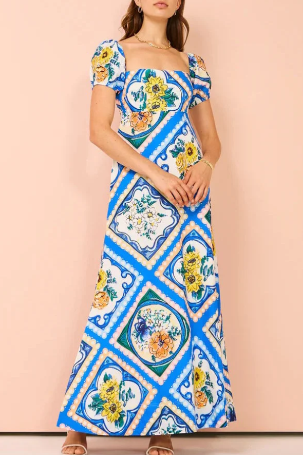 Mara™ - Print Lange Kleider Sommer