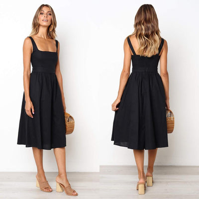 Mila™ – Zeitloses Kleid Mit Quadratischem Ausschnitt