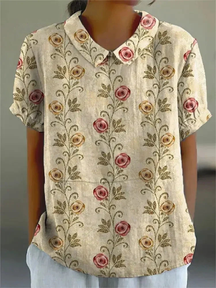 Greta™ - Elegante Bluse mit Blumenmuster