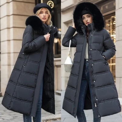 Lena™ - Luxuriöser Winterparka mit Fellkapuze