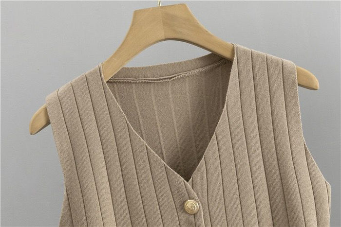 Erika™ - Elegantes Strickweste- mit Cardigan- und Hosen-Set