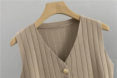 Erika™ - Elegantes Strickweste- mit Cardigan- und Hosen-Set
