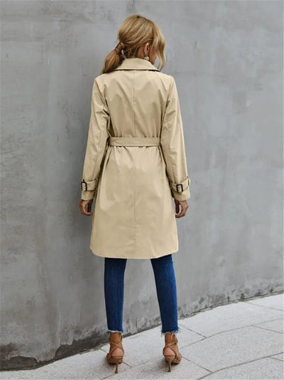 Lena™ - Eleganter bequemer Trenchcoat mit Reverskragen