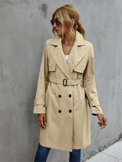 Lena™ - Eleganter bequemer Trenchcoat mit Reverskragen