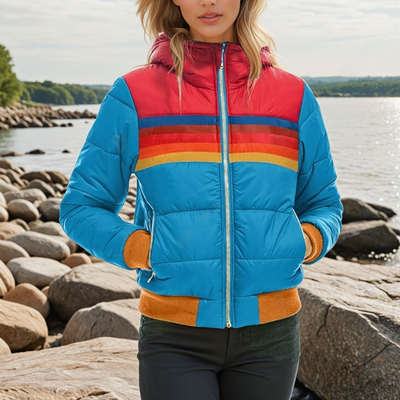 Roma™ - Stylischer Parka im Retro-Stil mit Kunstpelzkapuze