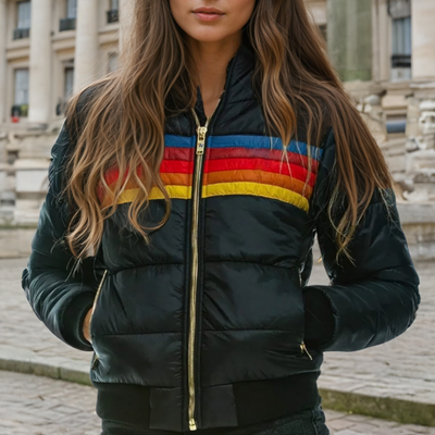 Roma™ - Stylischer Parka im Retro-Stil mit Kunstpelzkapuze