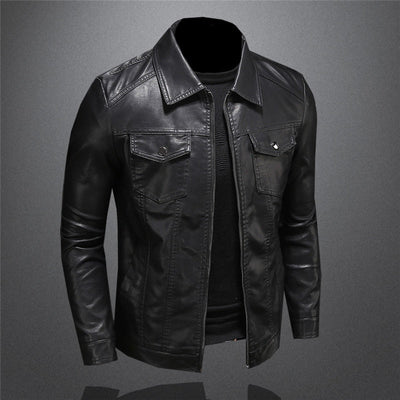 Luca™ - Klassische bequeme Lederjacke