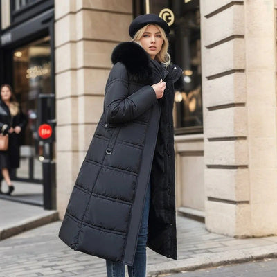Lena™ - Luxuriöser Winterparka mit Fellkapuze