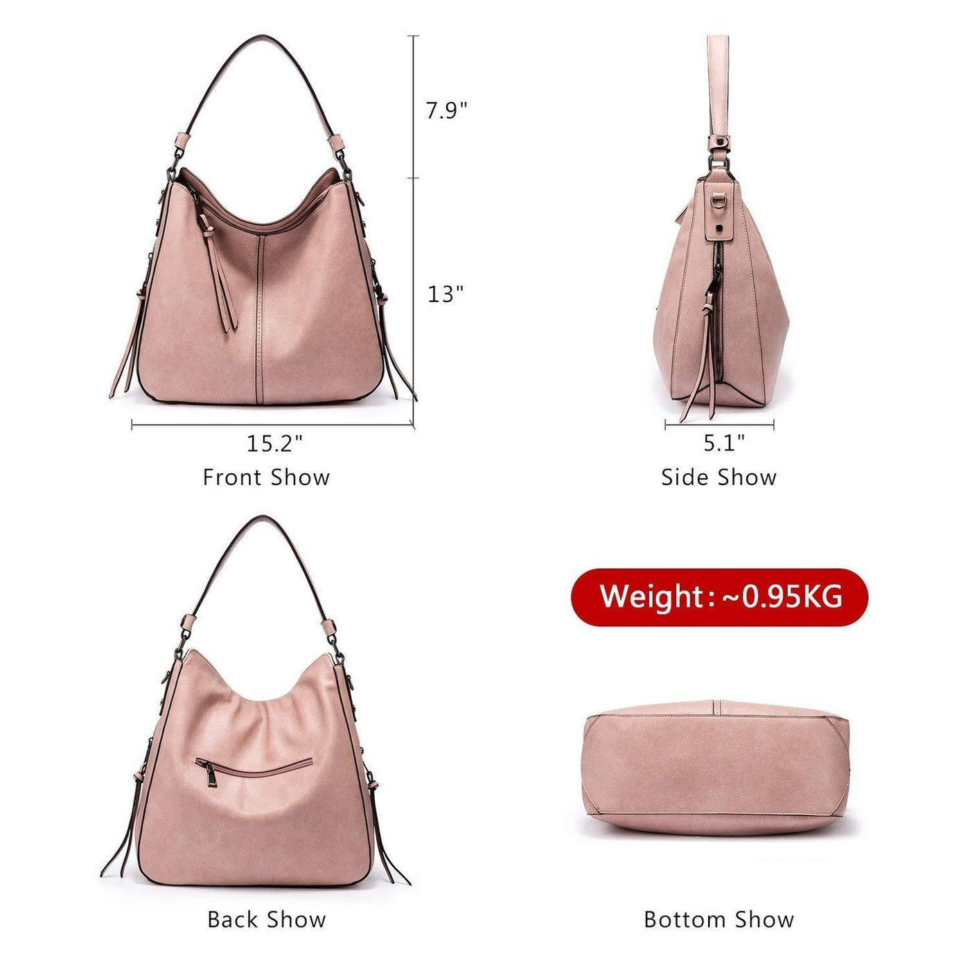 Lottie™ - Elegante Einkaufstasche aus Leder mit großem Fassungsvermögen