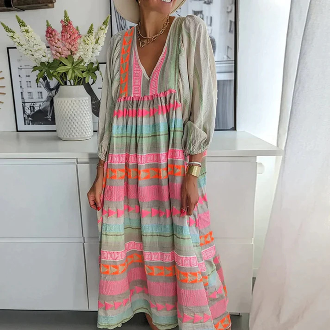 Amelia™ – Bequemes Boho-Kleid