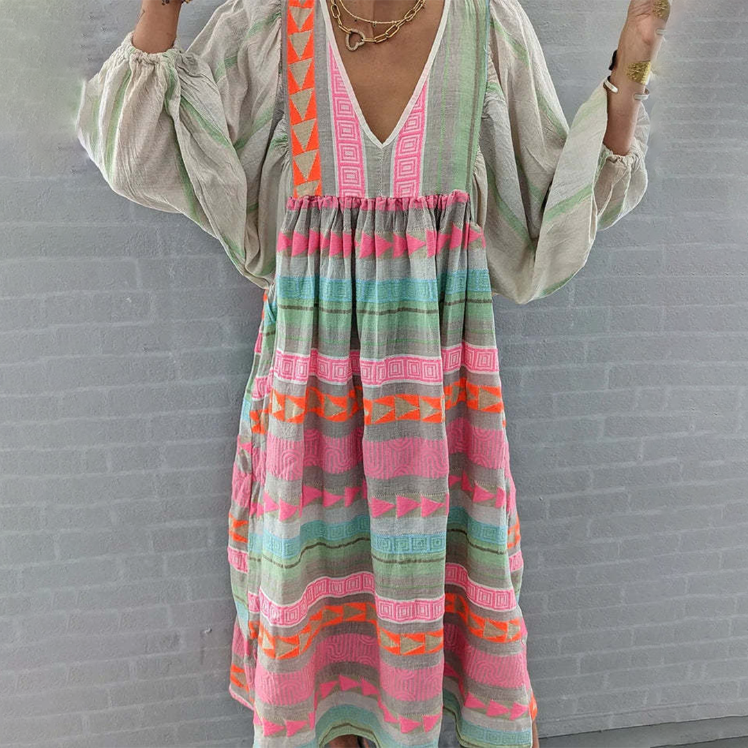 Amelia™ – Bequemes Boho-Kleid