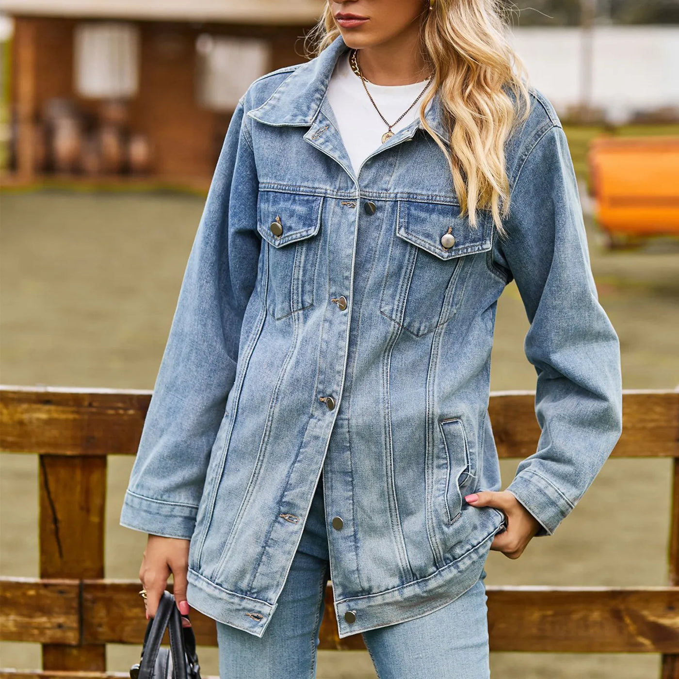 Mia™ - Klassisch elegante Jeansjacke
