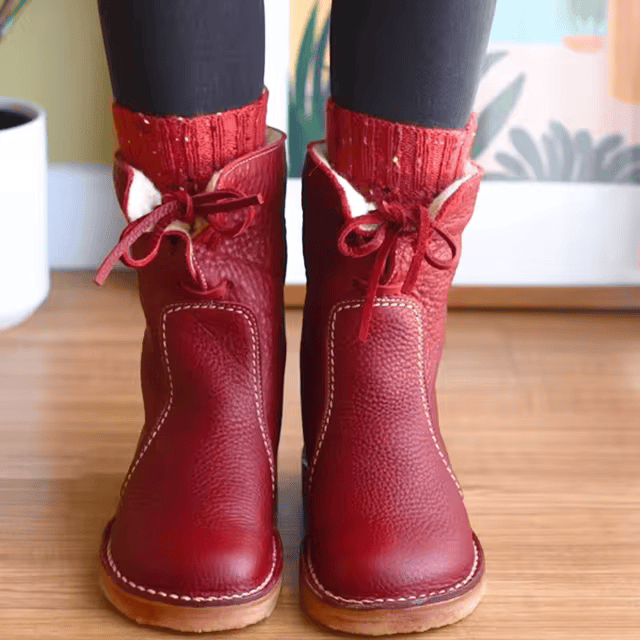 Olivia™ - Bequemer wasserdichter Stiefel mit Wollfutter