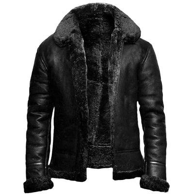 Markus™ - Stilvolle winterjacke aus veganem Leder