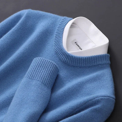 Lukas™ – Stylischer, weicher, einfarbiger, bequemer Pullover