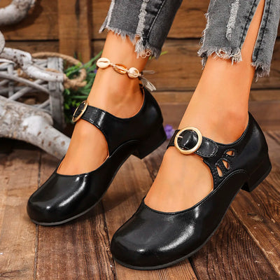 Nina™ - Elegante Retro-Schuhe Mit Runder Spitze