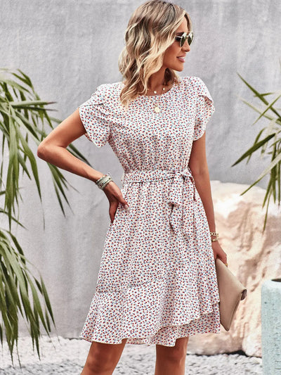 Stella™ - Lässiges Plissee-Blumenkleid