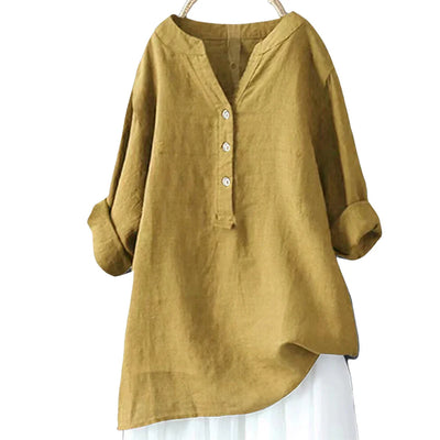 Clara™ - Bequemes Oversize-Freizeithemd