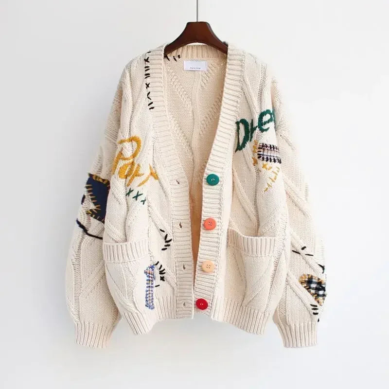 Evie™ - Bestickte Strickjacke