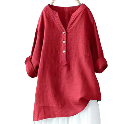 Clara™ - Bequemes Oversize-Freizeithemd
