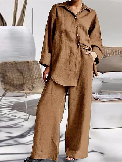 Marlene™ - Passende Kollektion Bequemes Leinenset