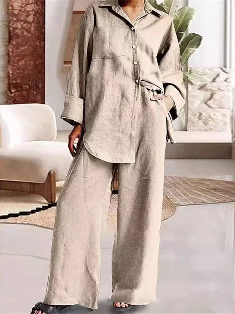 Marlene™ - Passende Kollektion Bequemes Leinenset