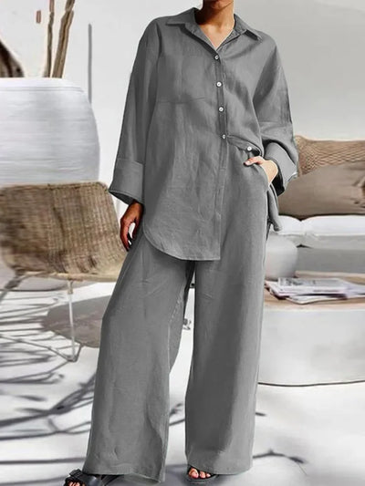 Marlene™ - Passende Kollektion Bequemes Leinenset