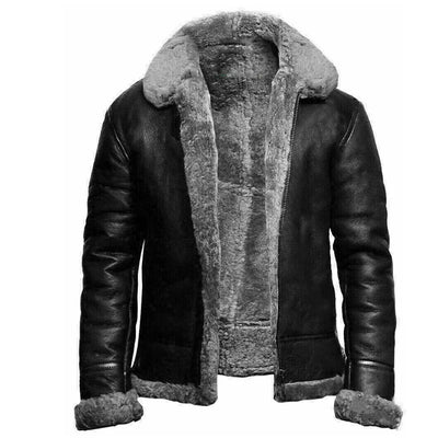 Markus™ - Stilvolle winterjacke aus veganem Leder