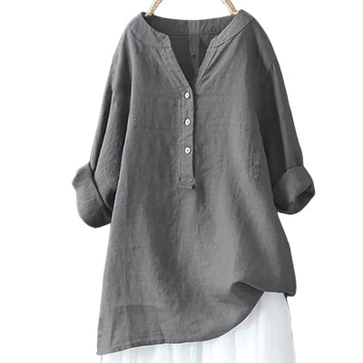 Clara™ - Bequemes Oversize-Freizeithemd