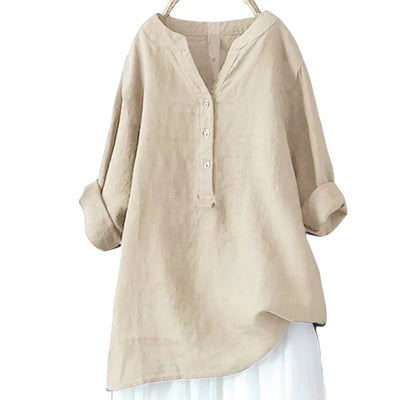 Clara™ - Bequemes Oversize-Freizeithemd