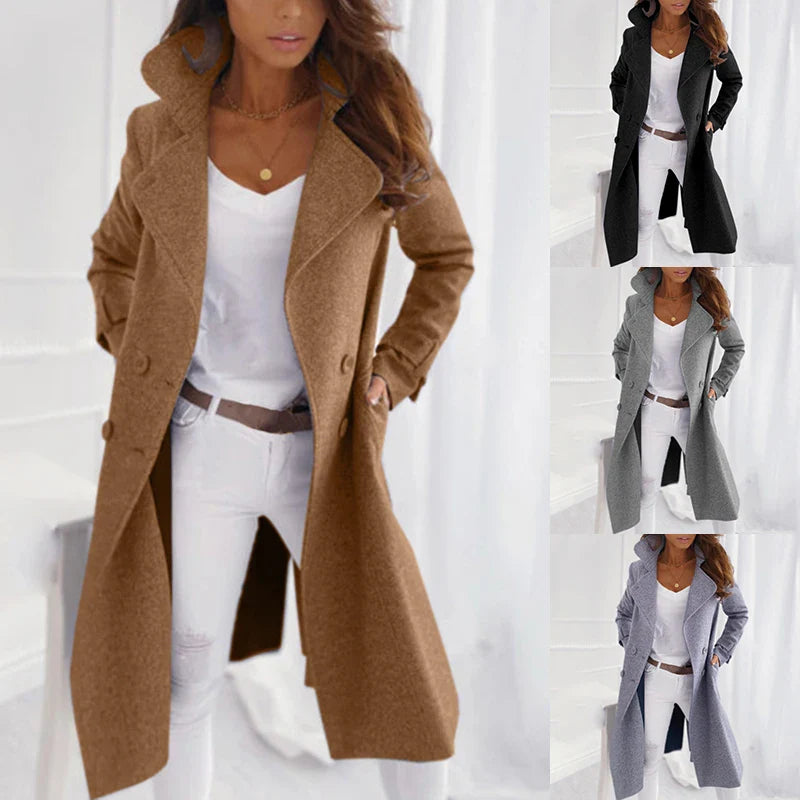 Ella™ - Lässiger eleganter Langmantel