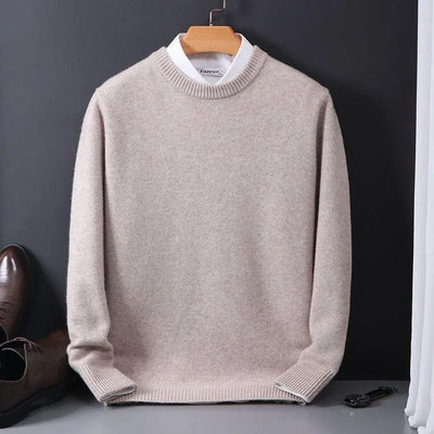 Lukas™ – Stylischer, weicher, einfarbiger, bequemer Pullover